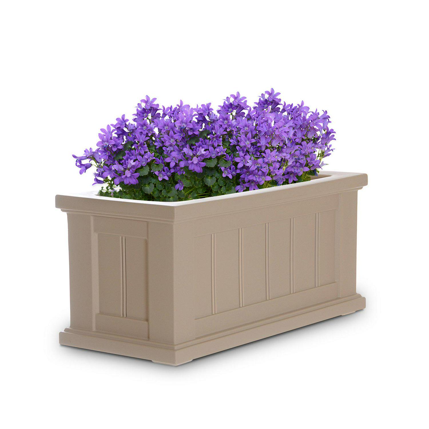 Mayne Cape Cod Patio Planter 2421511 8211 White  Crowdfused