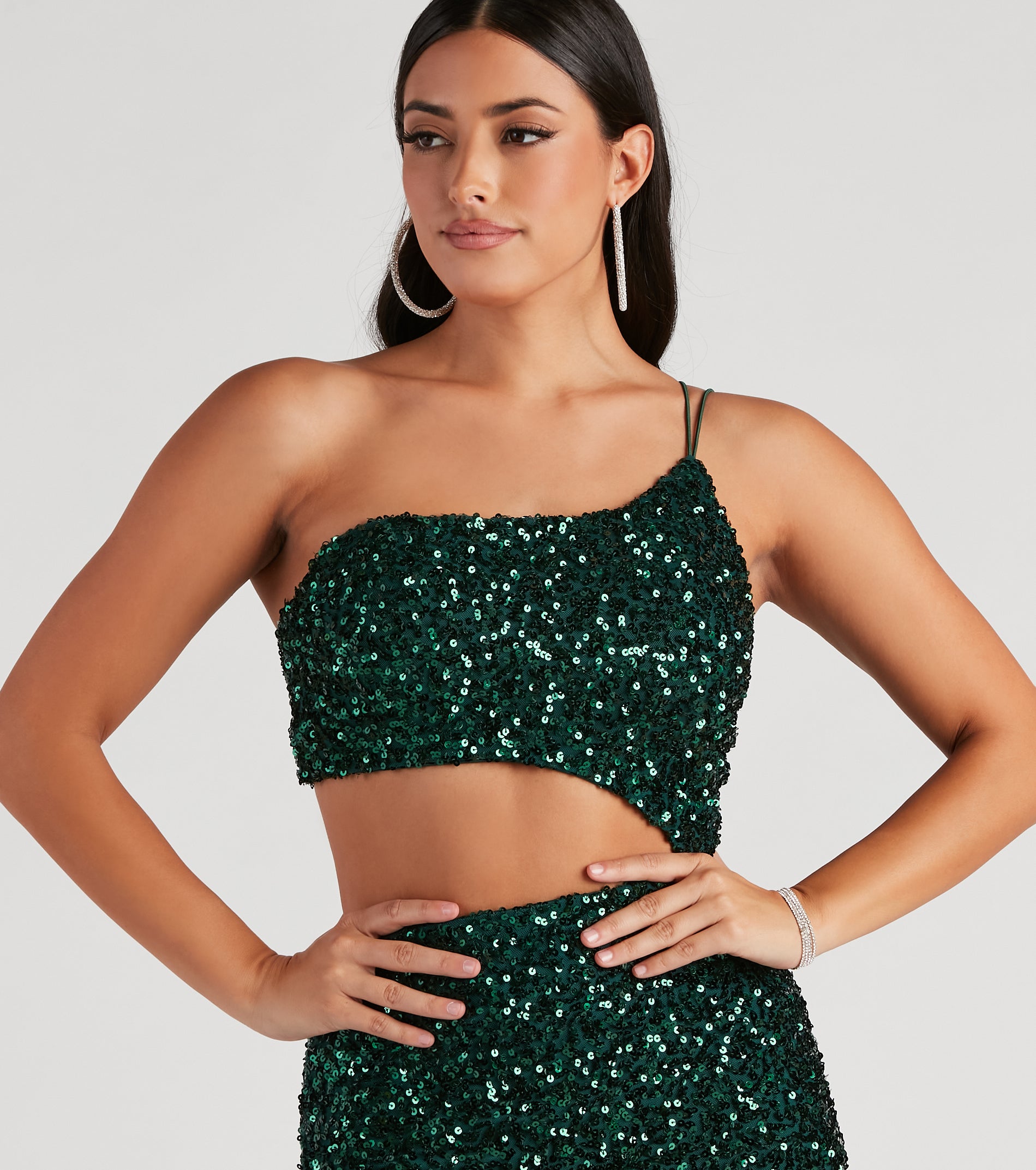 Talia Cutout Sequin Short Formal Dress