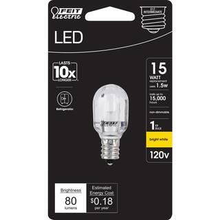 Feit Electric 15-Watt Equivalent Bright White (3000K) T7 Intermediate E17 Base Appliance LED Light Bulb (1-Bulb) BPT7NLEDHDRP