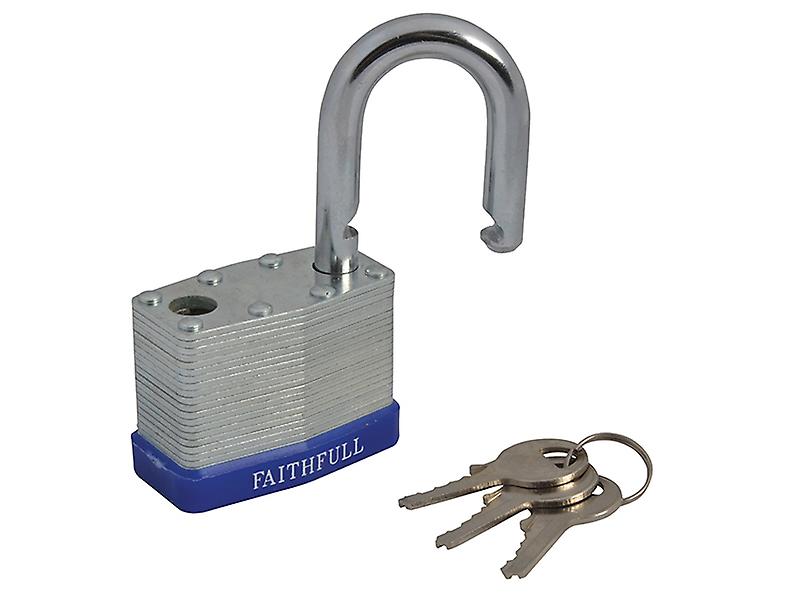 Faithfull Laminated Steel Padlock 50mm 3 Keys FAIPLLAM50