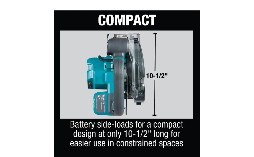 Makita XSC04Z 18-Volt LXT Lithium-Ion Brushless Cordless 5-7/8 in. Metal Cutting Saw with Electric Brake and Chip Collector Tool-Only