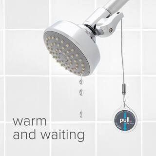 Evolve 1-Spray Patterns 1.5 GPM 3.25 in. H Wall Mount Fixed Shower Head with Auto Diverting Tub Spout with Mounts in Chrome EV3312-CP150-SB