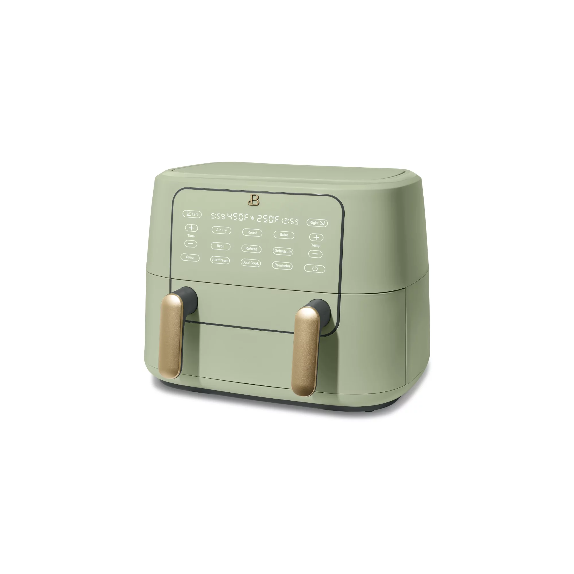 Beautiful 9QT TriZone Air Fryer， Sage Green by Drew Barrymore