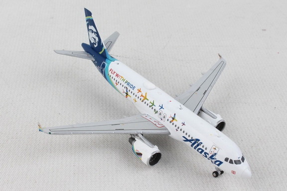 Gemini Alaska A320 1/400 Reg N854Va Fly With Pride...