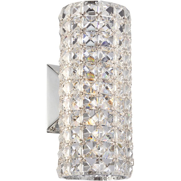 Fixture Crystal Cylinder For Bedroom Bathroom Vanity Reading Living Room