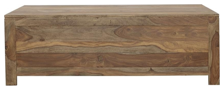 Coaster Esther 6 drawer Wood Storage Coffee Table Natural Sheesham   Rustic   Coffee Tables   by Homesquare  Houzz