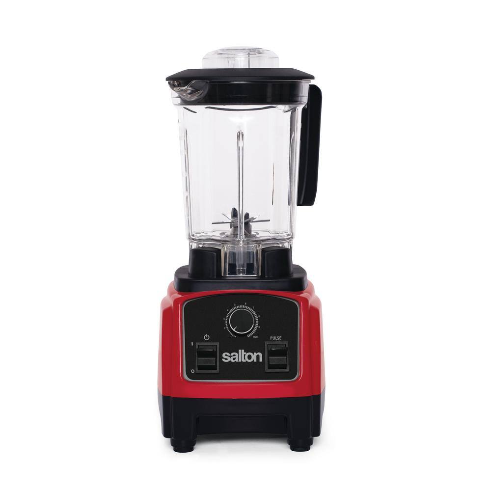 Salton 40.5 oz. 50-Speed Compact Harley Pasternak Red with Stainless Steel Blades Countertop Power Blender BL1638R