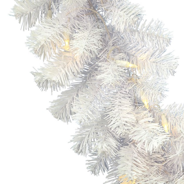 Vickerman Artificial Crystal White Garland