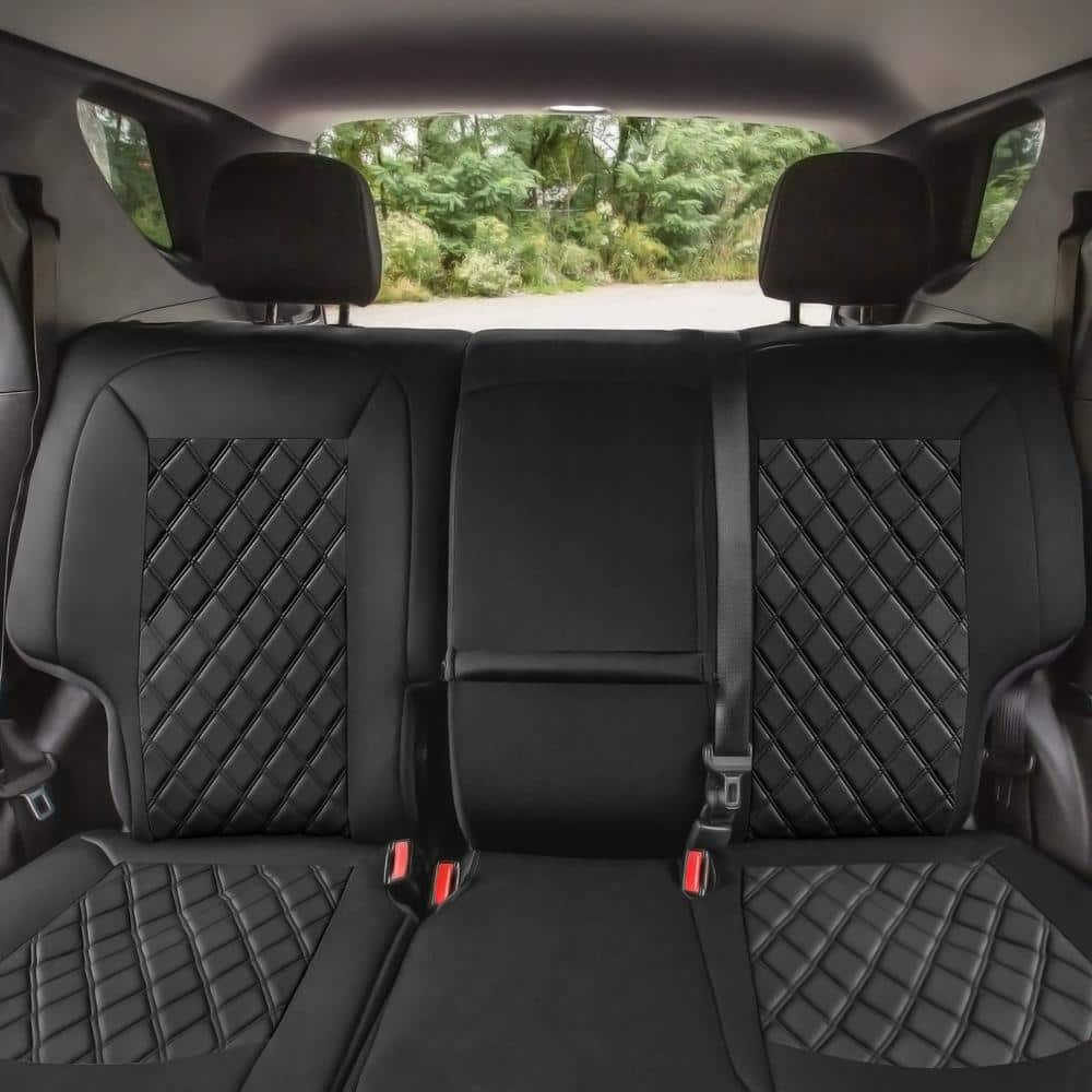 FH Group Neoprene Waterproof 47 in. x 1 in. x 23 in. Custom Fit Seat Covers For 2018-2021 Chevy Equinox Full Set DMCM5004BLACK-FULL