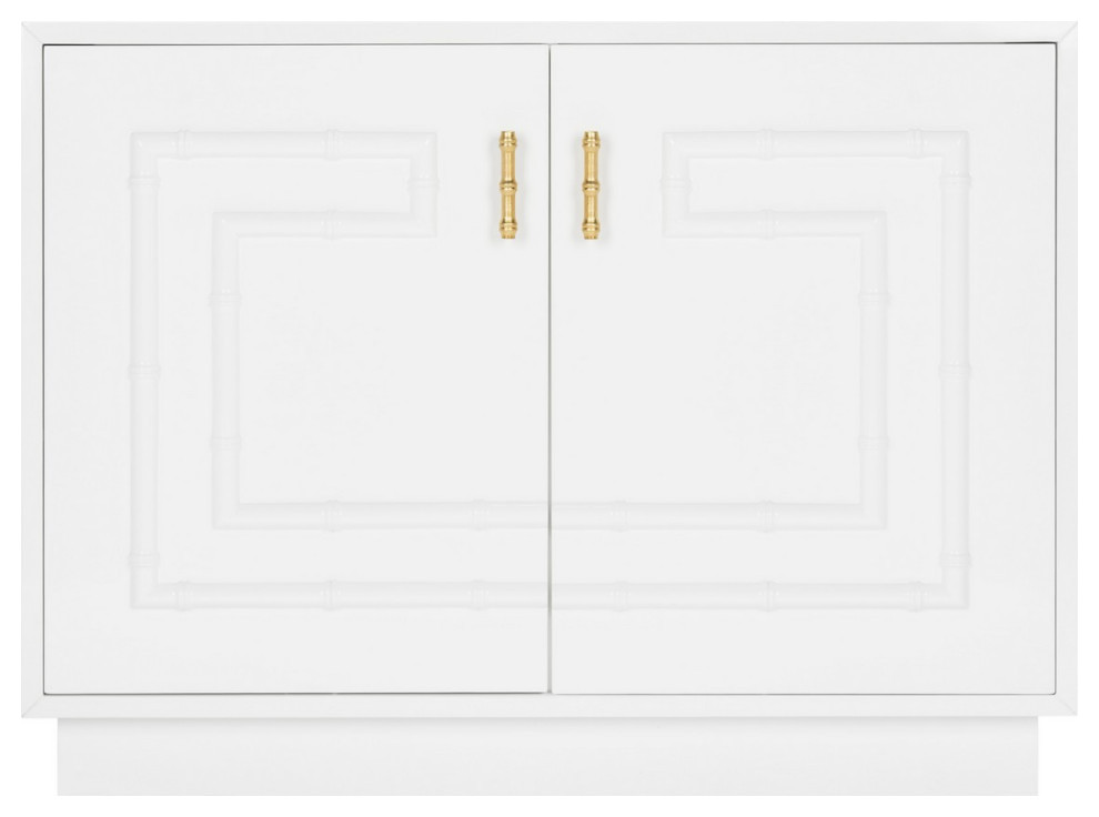 Marius Lacquer Bamboo Cabinet   Asian   Accent Chests And Cabinets   by AED Luxury Home Decor  Houzz