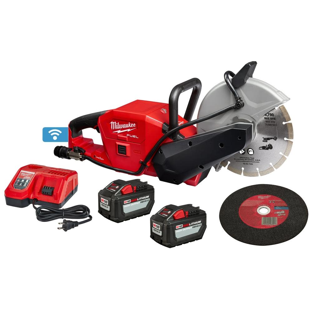 Milwaukee M18 FUEL 9 in. Cut-Off Saw with ONE-KEY Kit 2786-22HD from Milwaukee