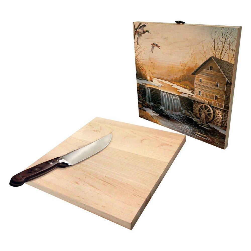 House   Homebody Co. 'The Old Mill' Wood Cutting Board   12x12