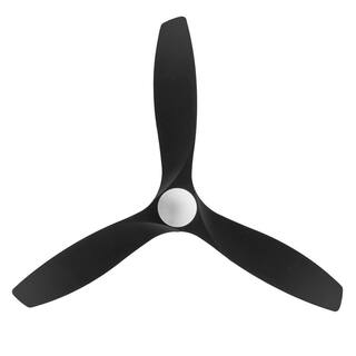 Home Decorators Collection Levanto 52 in. LED IndoorOutdoor Matte Black Ceiling Fan with Light 34603