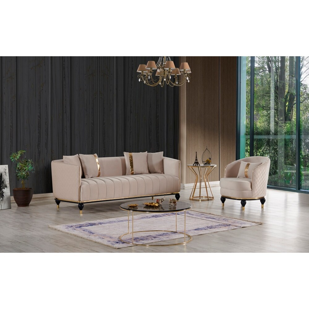 Ados One Sofa One Chair Living Room Set