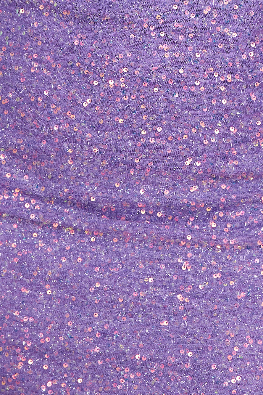 Midnight Affair Sequin Dress Purple