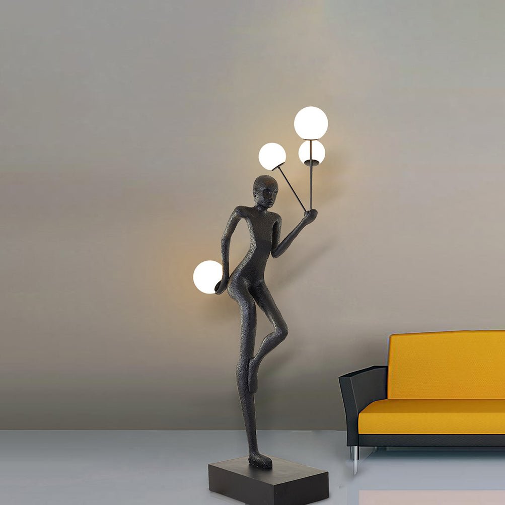 Juggling Sculptor Floor Lamp