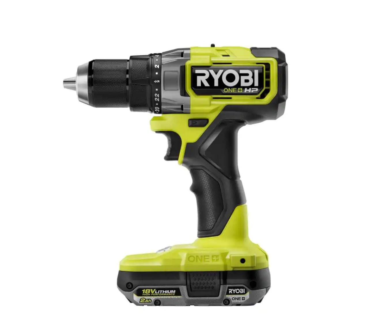 RYOBI PBLDD01K-A98401 ONE+ HP 18V Brushless Cordless 1/2 in. Drill/Driver Kit w/(2) Batteries， Charger， Bag， and Drill/Drive Kit (40-Piece)