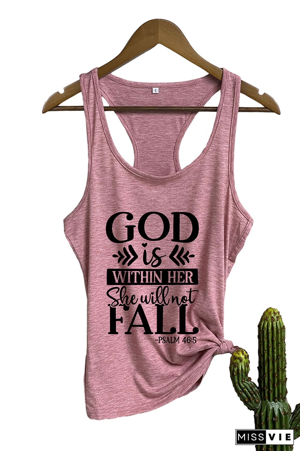 God is within her she will not fall Sleeveless Tank Top Wholesale