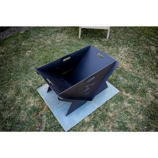 URBAN FIRE The Anvil 16 in. Black Corten Steel Fire Pit AFP-CBN