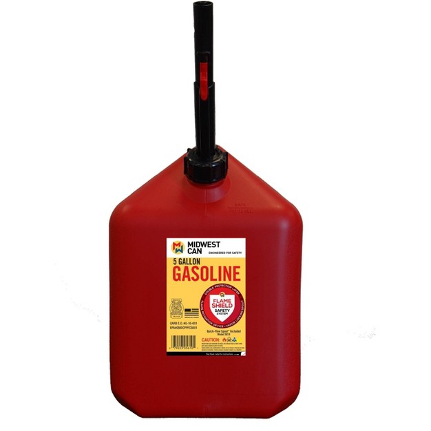 Midwest Can 5gal Gas Can Red Midwest Can