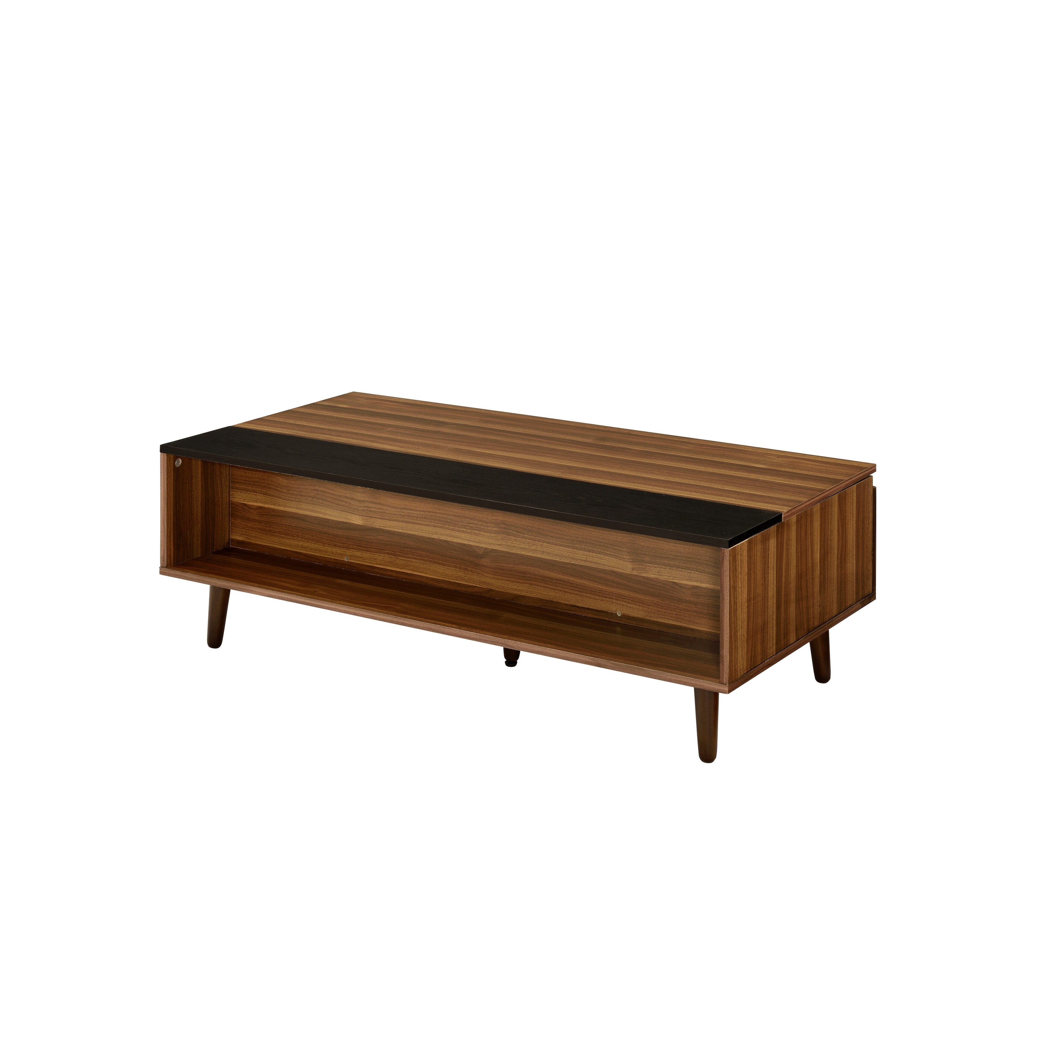 ACME Avala Coffee Table with Lift Top in Walnut and Black