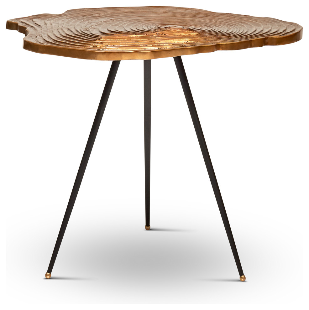 IE Series Easton Slab End Table  Brass   Midcentury   Side Tables And End Tables   by Urbia  Houzz