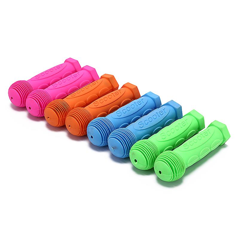 Born Pretty Blue Red Rubber Grip Handle Bike Handlebar Grips Cover Anti-skid Bicycle Tricycle Skateboard Scooter For Child Kids