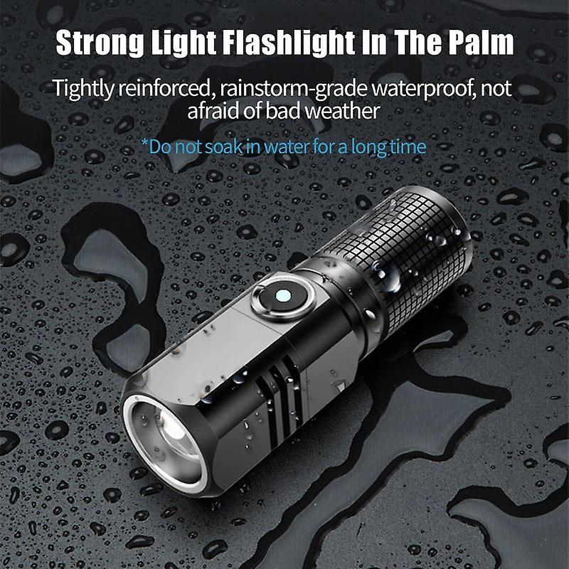 Super Bright 1500lm Powerful Led Flashlight Usb Charging Rechargeable Emergency Light Fot Outdoor Indoor