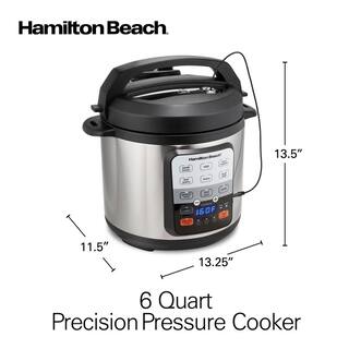 Hamilton Beach 6 qt. Stainless Steel Electric Pressure Cooker with Accessories 34506