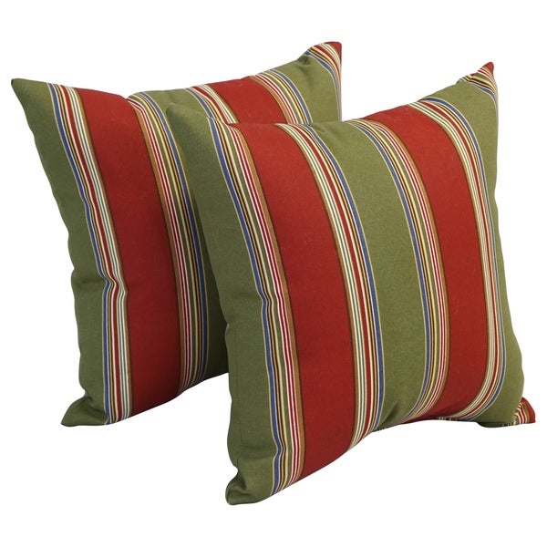 17-inch Square Polyester Outdoor Throw Pillows (Set of 2)