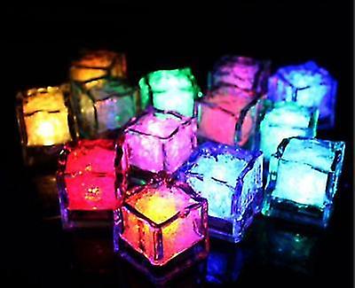 36pcs Color Changing Ice Cube Led Night Light Color Changing Water Submersible Led Liquid Sensor Night Light