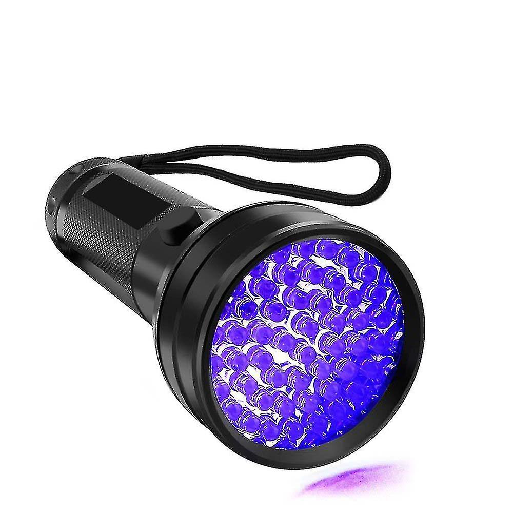 Uv Flashlight Black Light Uv Lights， 51 Led Ultraviolet Blacklight Pet Urine Detector For Dog/cat Urine，dry Stains，bed Bug， Matching With Pet Odor Eli