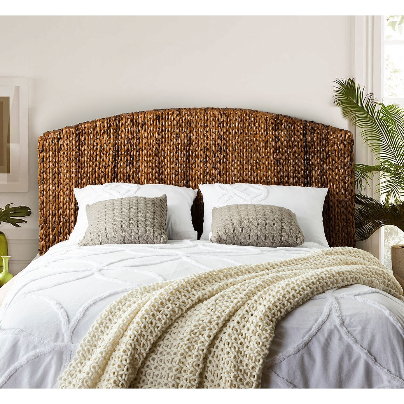 EVITA Rattan Headboard For Bedroom by HULALA HOME - - 32710866