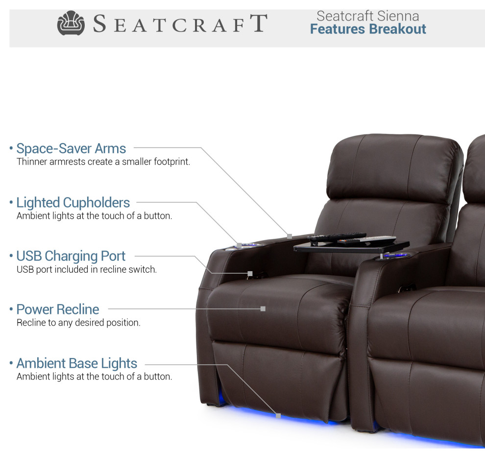 Seatcraft Sienna   Contemporary   Theater Seating   by Stargate Cinema  Houzz