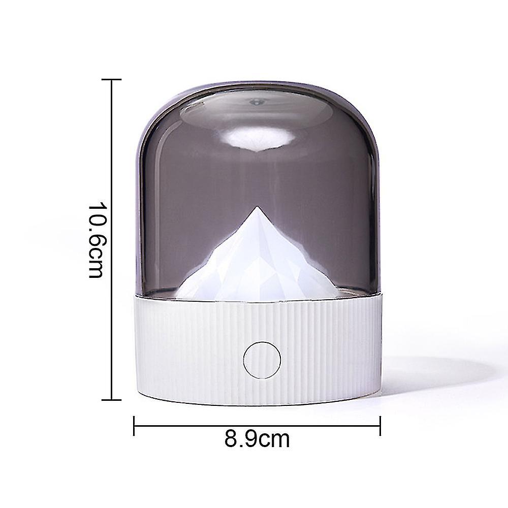 White Led Desk Lamp， Bedroom Bedside Night Light， Dimmable Led Lighting， Unique House