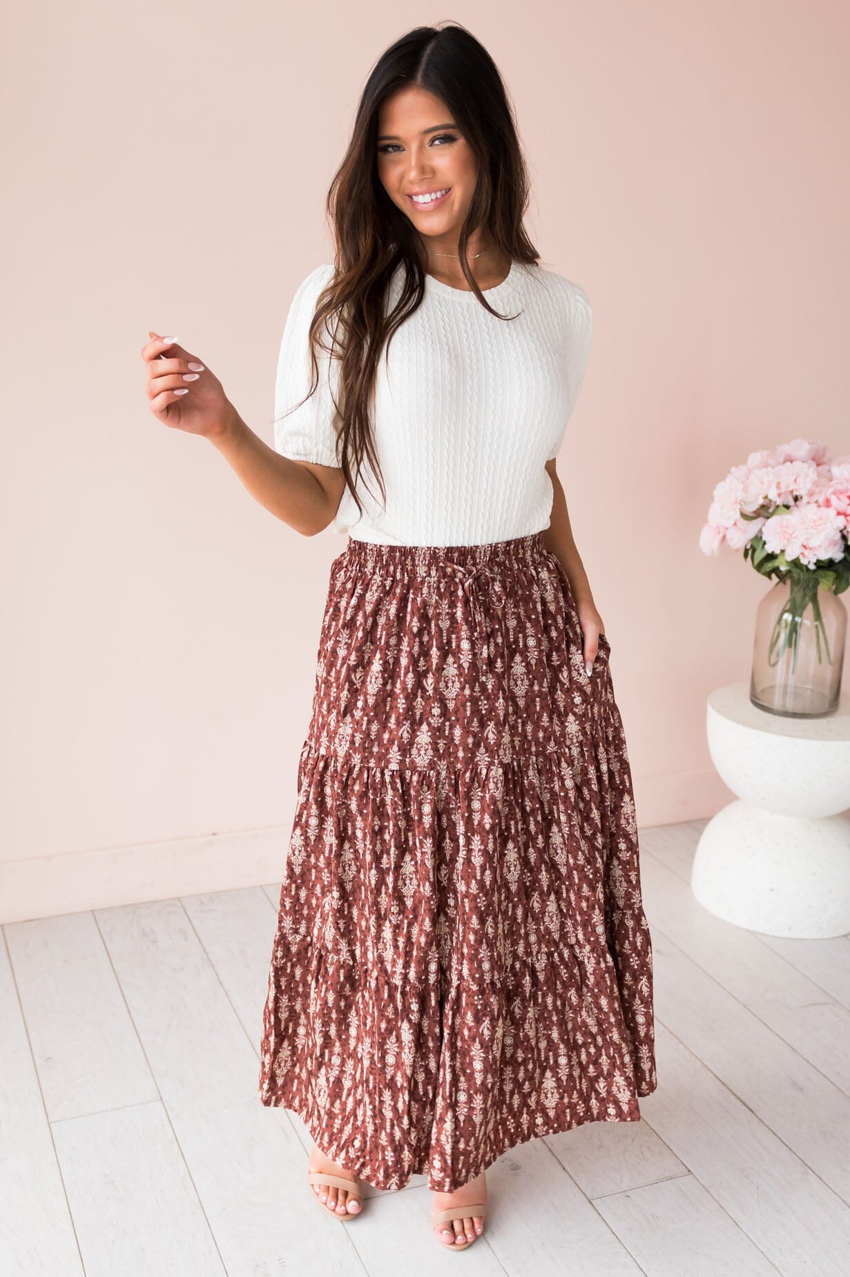 Sunny Days Modest Maxi Skirt