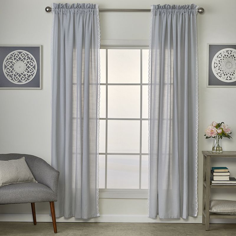 SKL Home Catherine Crochet 2-pack Window Curtain Set