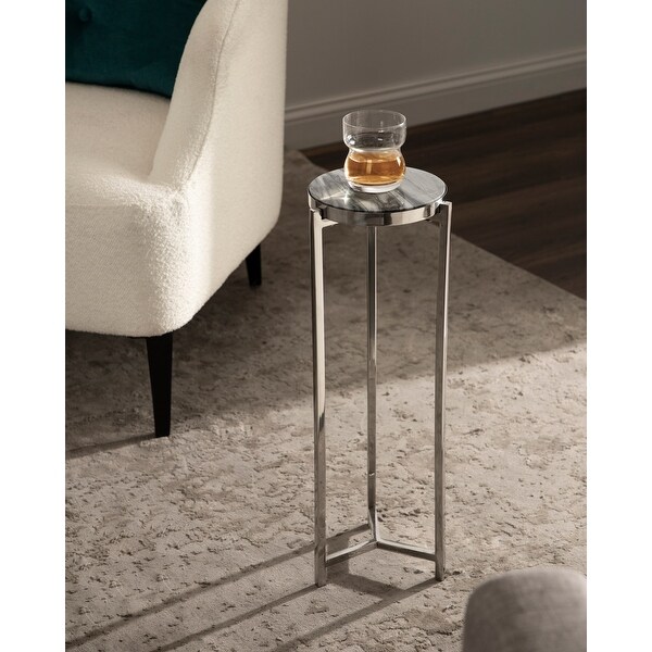 Kate and Laurel Aguilar Glam Drink Table - 8x8x23