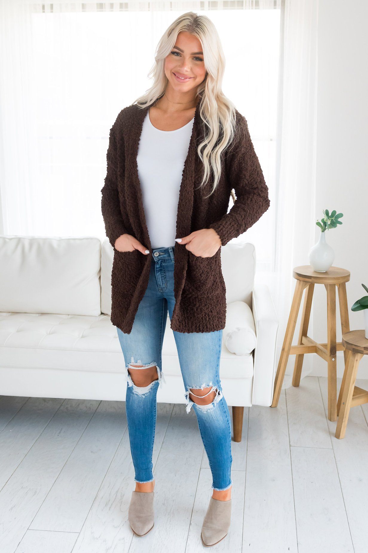 Hello Autumn Modest Cardigan