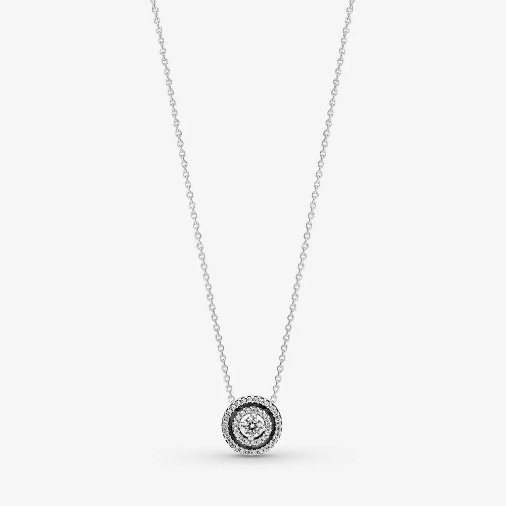 PANDORA  Sparkling Double Halo Collier Necklace