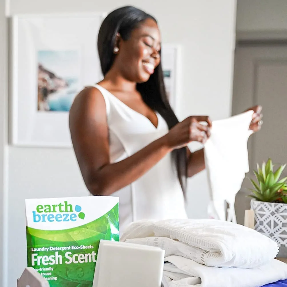 Earth Breeze Laundry Detergent Sheets Fresh Scent   30 Sheets  Liquidless Technology  28324924