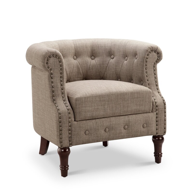 Rosevera Three Piece Living Room Tufted Sofa Set  Chesterfield