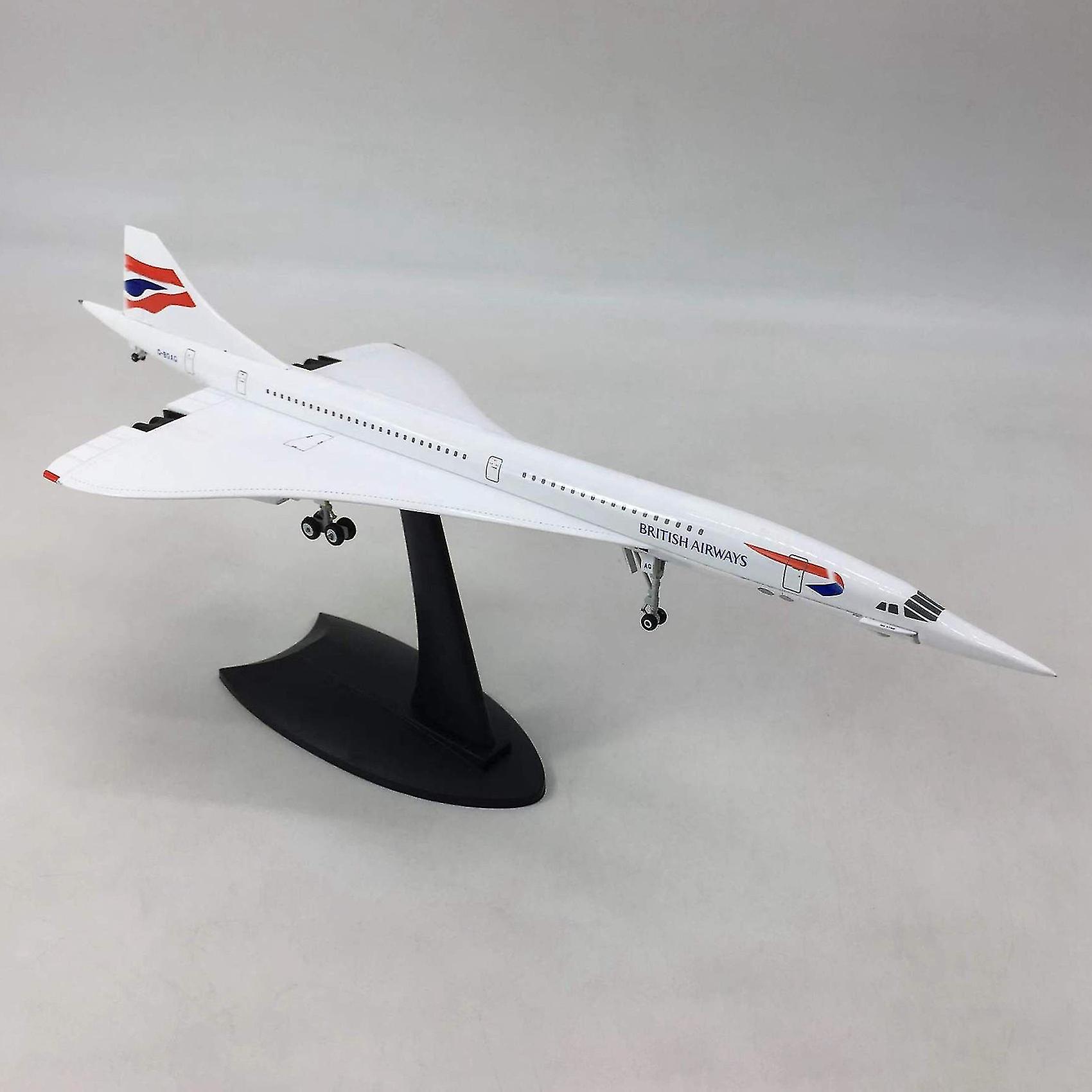 1/200 Concorde Supersonic Passenger Aircraft Air British Airways Model For Static Display Collectio