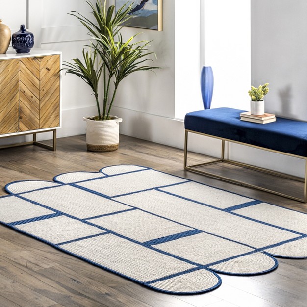 Nuloom Jolynn Modern Braided Shapes Indoor outdoor Patio Area Rug