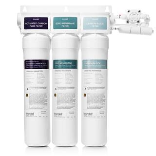 Brondell Capella Reverse Osmosis Water Filtration System WQA Gold Seal Certified wEco-Friendly 1:1 Wastewater Ratio RC250