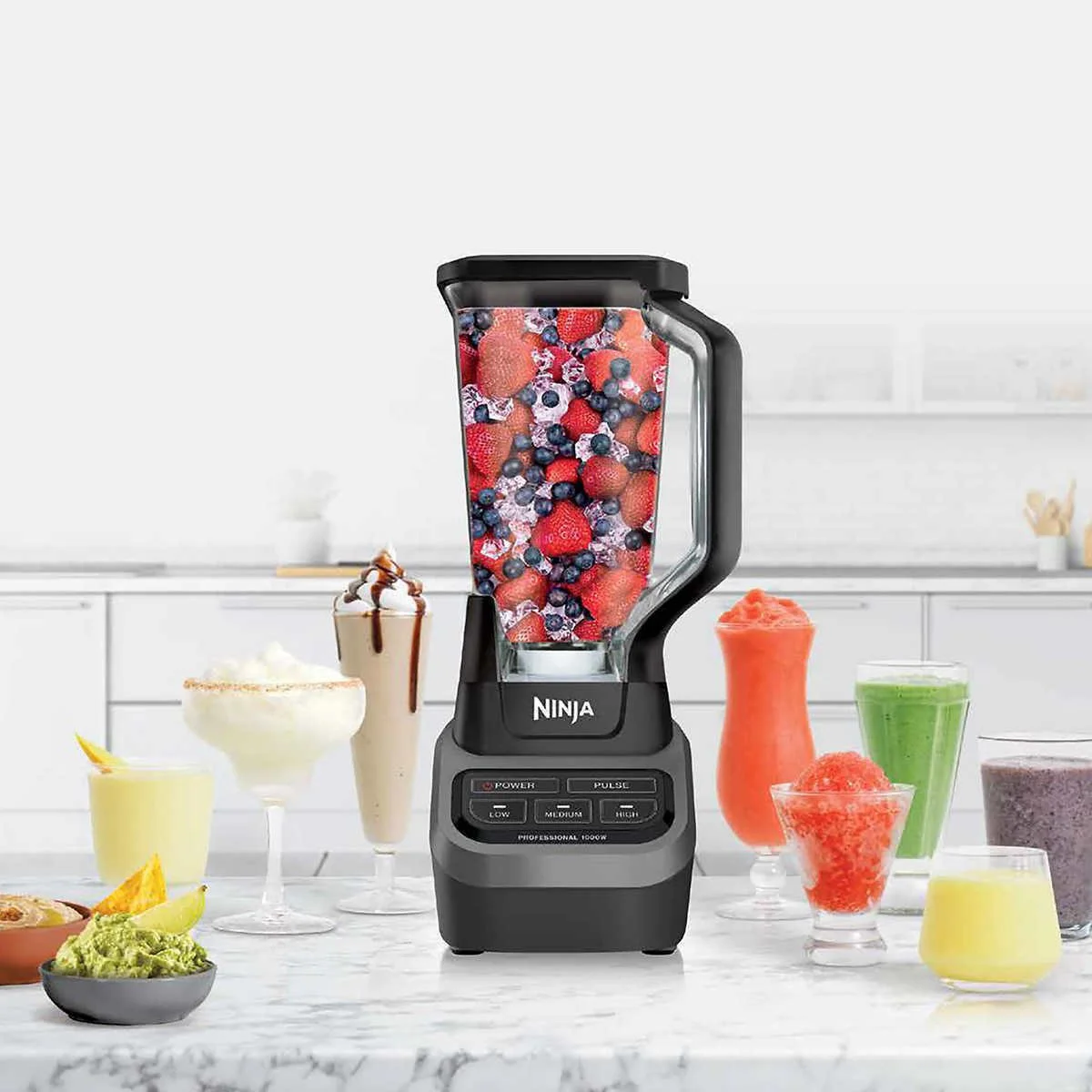 Ninja Professional Blender， 72 Oz Countertop Blender with 1000-Watt Base