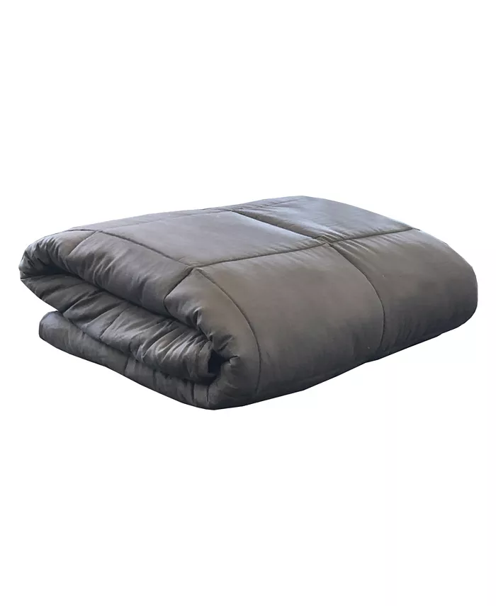 DreamLab Plush 15lb Weighted Blanket with Washable Cover