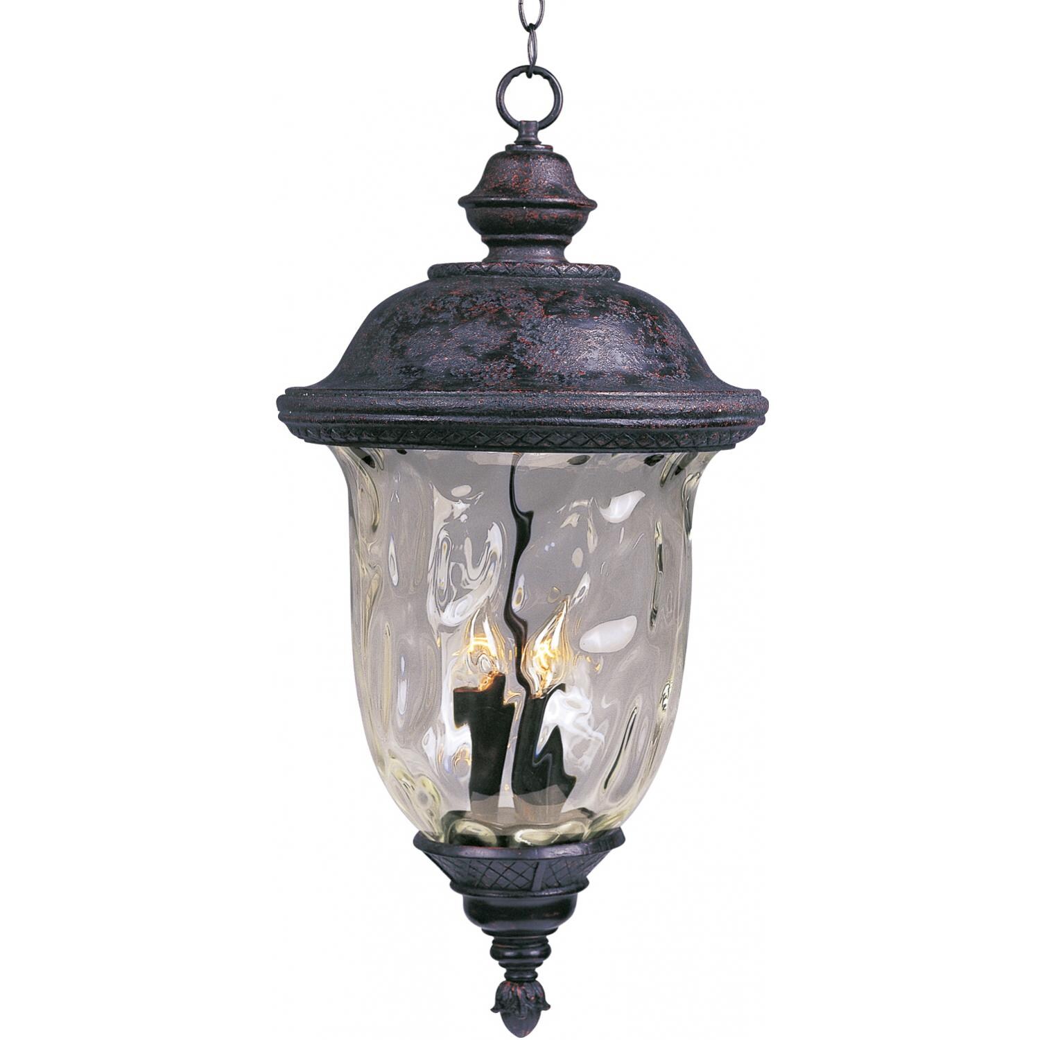 Maxim Carriage House DC Three Light 24-Inch Outdoor Hanging Lantern