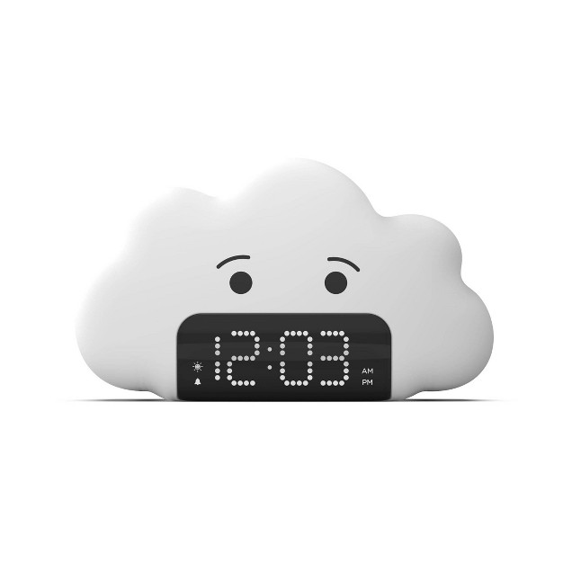 Kids x27 Wake Up Light Alarm Cloud Clock White Capello