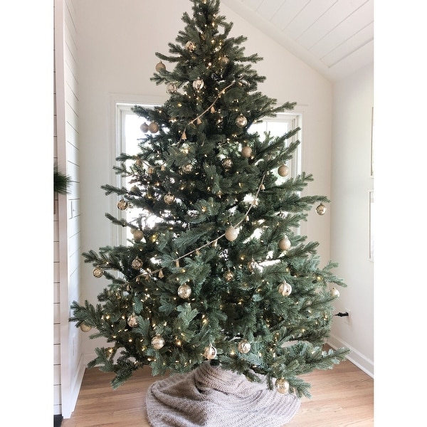 Fraser Hill Farm 7.5' Prelit Foxtail Pine Christmas Tree With Smart String Lighting